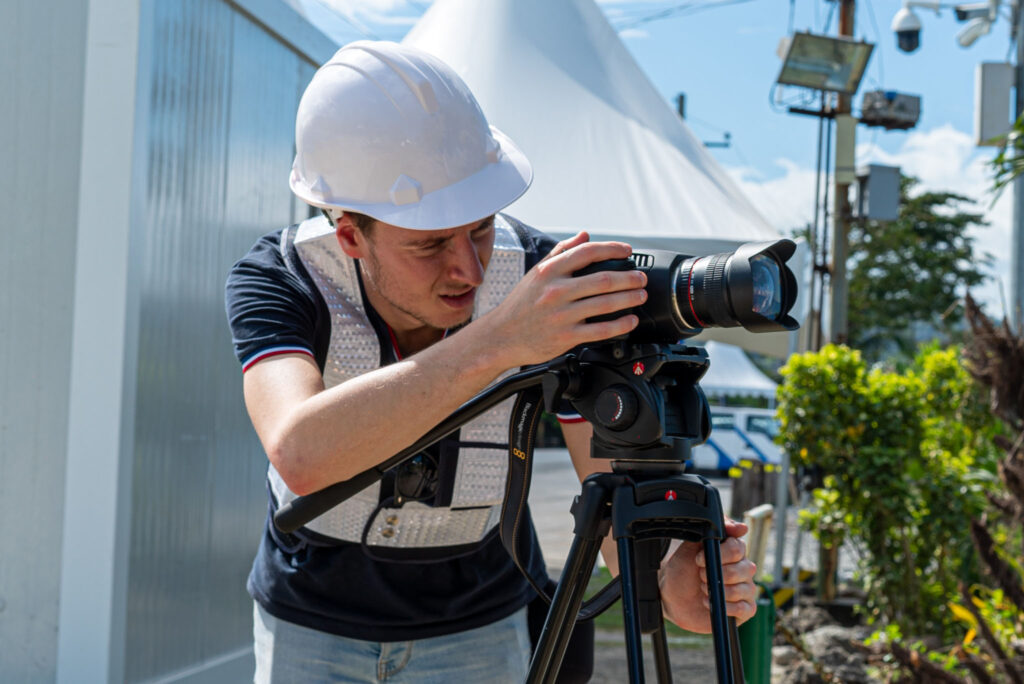 Cadreur vidéo chantier