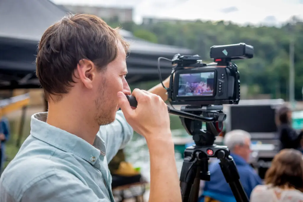 captation vidéo d'un événement par un cameraman à lyon